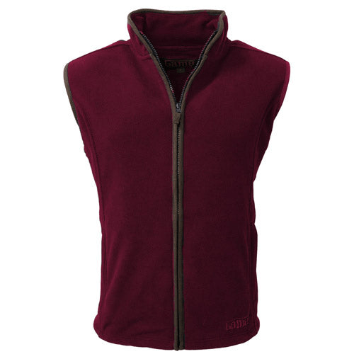 Men's Game Stanton Fleece Gilet Womens Jacket Cosy Camping Co. MAROON XL 