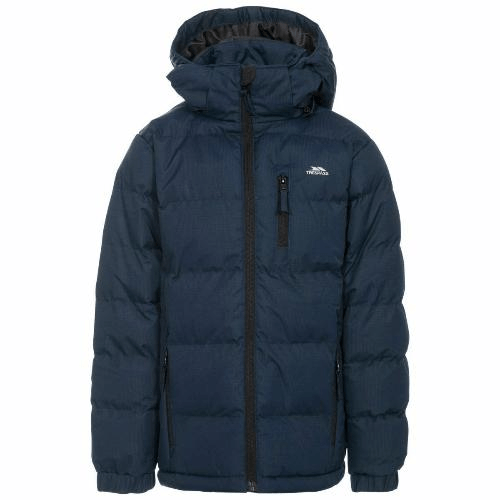 Boys Trespass Tuff Jacket Mens Jacket Cosy Camping Co. Navy 5 to 6 Years 