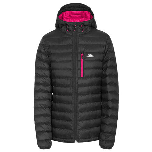 Trespass Ladies Arabel Jacket - Ultra Lightweight, Down-Filled Outdoor Apparel Womens Jacket Cosy Camping Co. Black L 