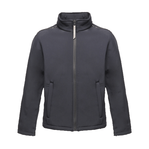 Regatta TRA683 Classmate Softshell Jacket - Water Repellent, Reflective Stripes Kids Cosy Camping Co. Navy Size 34 
