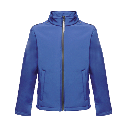 Regatta TRA683 Classmate Softshell Jacket - Water Repellent, Reflective Stripes Kids Cosy Camping Co. Royal Blue 11/12 Years 