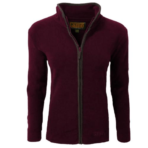 Ladies Game Penrith Fleece Jacket Womens Jacket Cosy Camping Co. MAROON S 