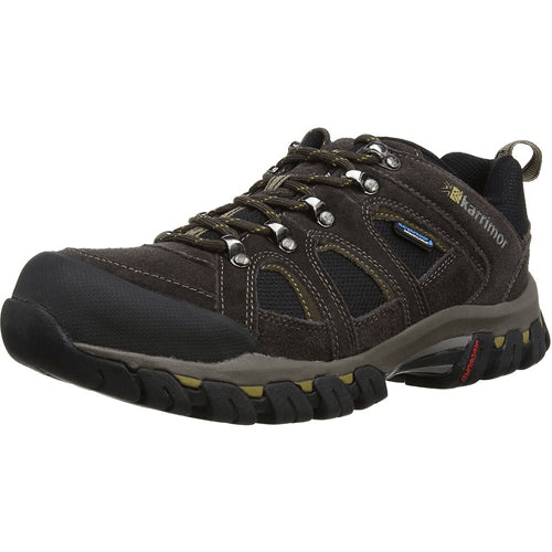 Mens Karrimor Bodmin IV Weathertite Low Rise Hiking Shoes Boots Cosy Camping Co. Dark Brown UK-10 