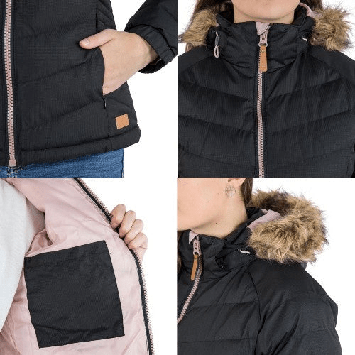 Trespass Ladies Nadina Insulated Jacket - Waterproof, Windproof, Padded - Multiple Colors and Sizes Available Womens Jacket Cosy Camping Co.   