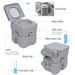 Outsunny 20L Portable Toilet Portable Toilets Cosy Camping Co.   
