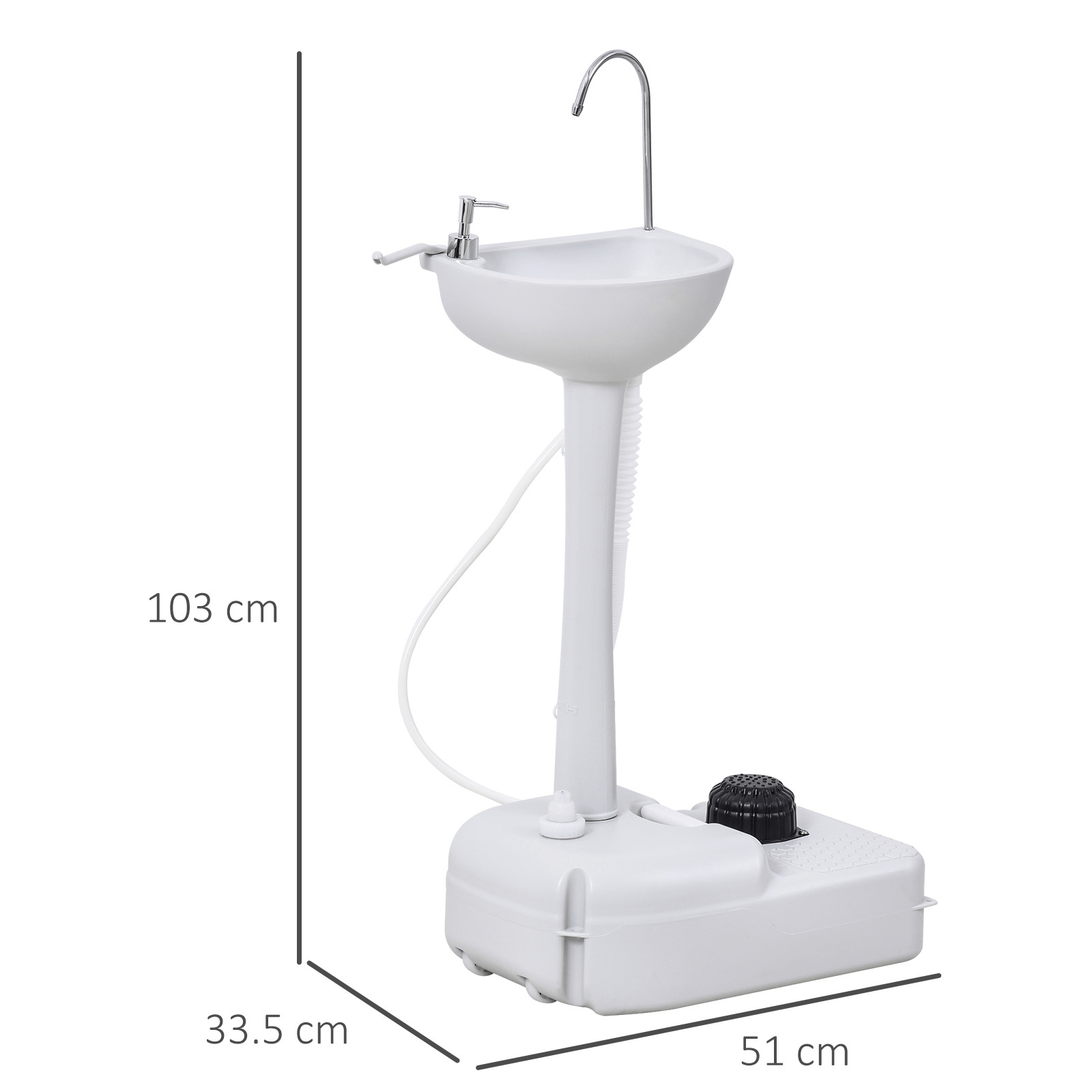 Outsunny Camping Portable Sink Camping Kitching Cosy Camping Co.   