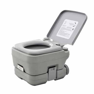 HOMCOM 10L Portable Travel Toilet Portable Toilets Cosy Camping Co. Grey  