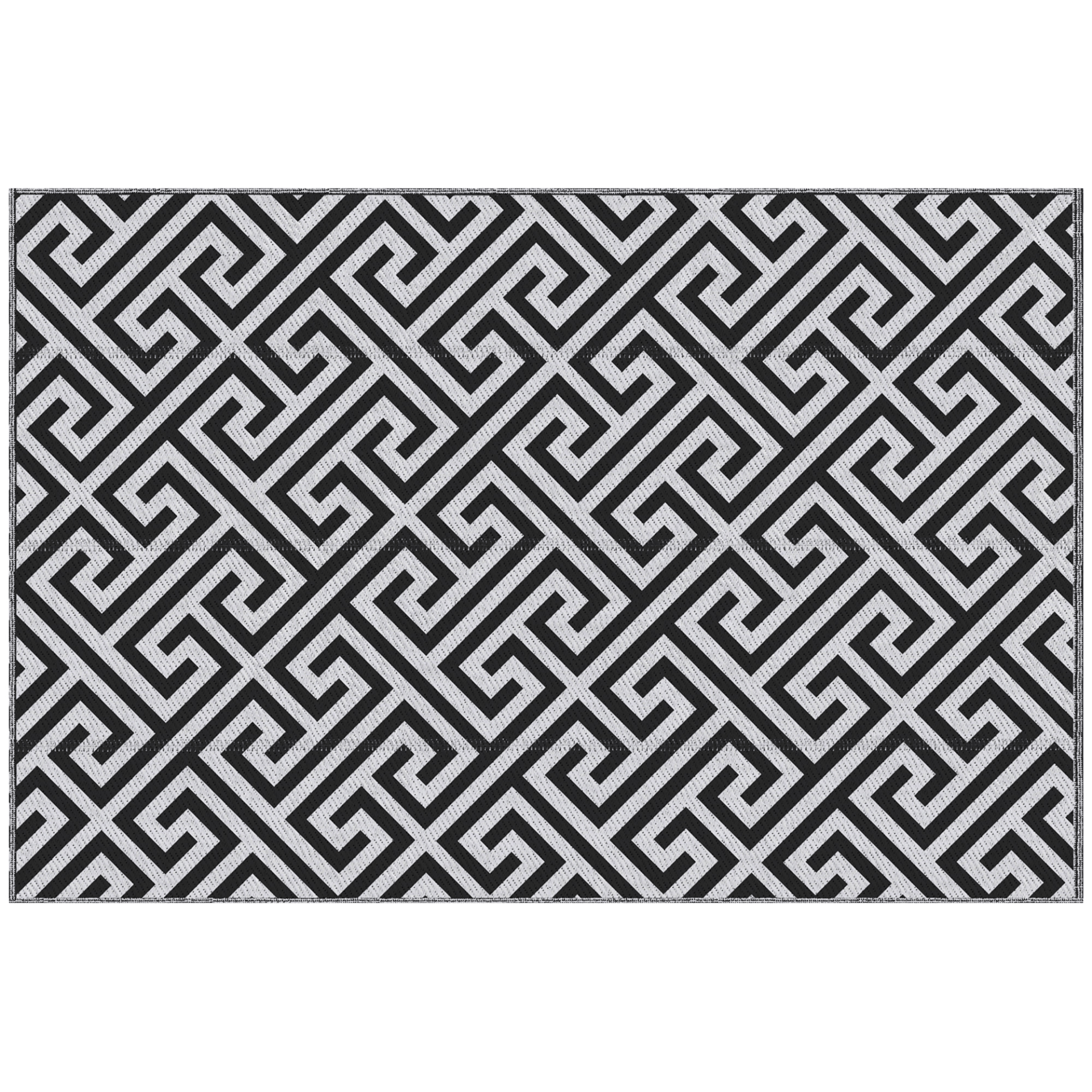 Outsunny 152 x 243 cm Outdoor Rug Camping Floor Mat Cosy Camping Co. Black  