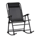 Outsunny Garden Rocking Chair Camping Chair Cosy Camping Co. Black  