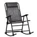 Outsunny Garden Rocking Chair Camping Chair Cosy Camping Co. Grey  