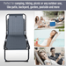 Outsunny Folding Sun Lounger Camping Chair Cosy Camping Co.   