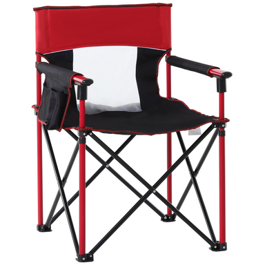 Outsunny Folding Fishing Camping Chair Camping Chair Cosy Camping Co. Red  