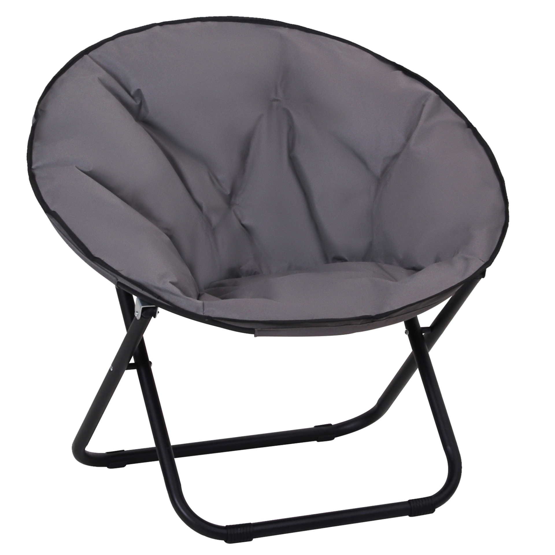 Outsunny Garden Moon Chair Camping Chair Cosy Camping Co. Grey  