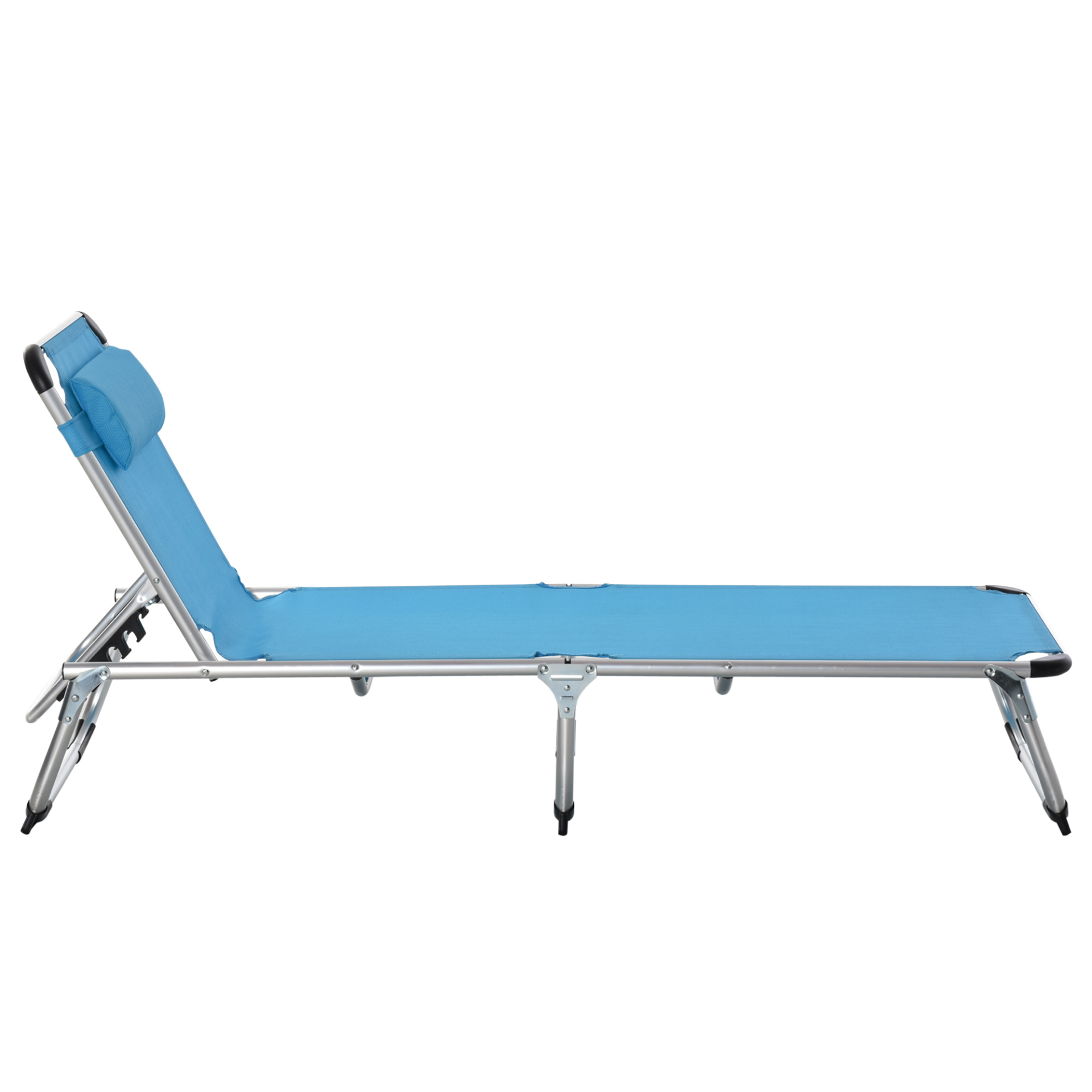 Outsunny Foldable Sun Lounger Camping Chair Cosy Camping Co.   