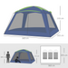 Outsunny 5-8 Person Camping Tent 8 Man Tent Cosy Camping Co.   