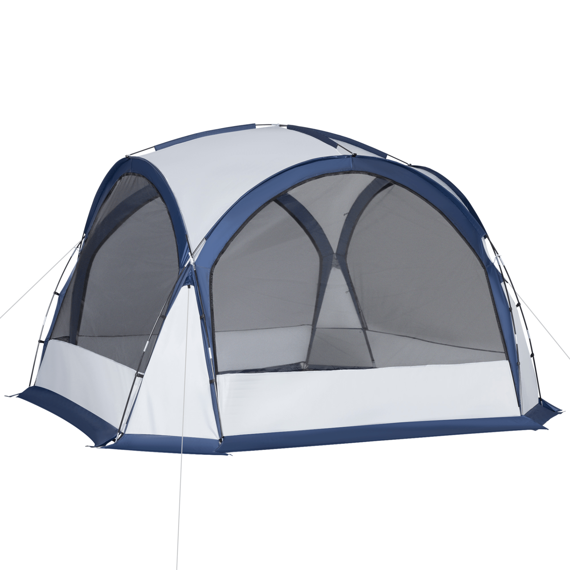 Outsunny Dome Tent for 6-8 Person 8 Man Tent Cosy Camping Co. White  