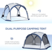 Outsunny Dome Tent for 6-8 Person 8 Man Tent Cosy Camping Co.   