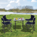 Outsunny 5 Piece Camping Table & Chairs Set Camping Chair Cosy Camping Co.   
