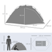 Outsunny Camping Tent 2 Person 2 Man Tent Cosy Camping Co.   