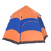 Outsunny 4 Man Hexagon Pop Up Tent 4 Man Tent Cosy Camping Co. Orange and Blue  