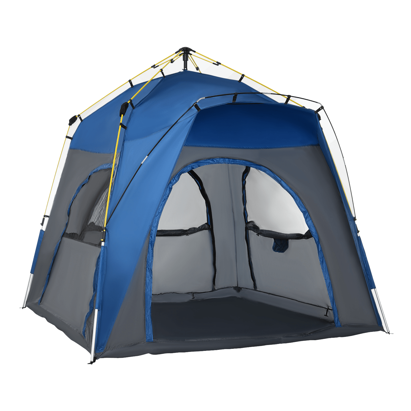 Outsunny 4 Person Automatic Camping Tent 4 Man Tent Cosy Camping Co. Grey  
