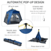 Outsunny 4 Person Automatic Camping Tent 4 Man Tent Cosy Camping Co.   