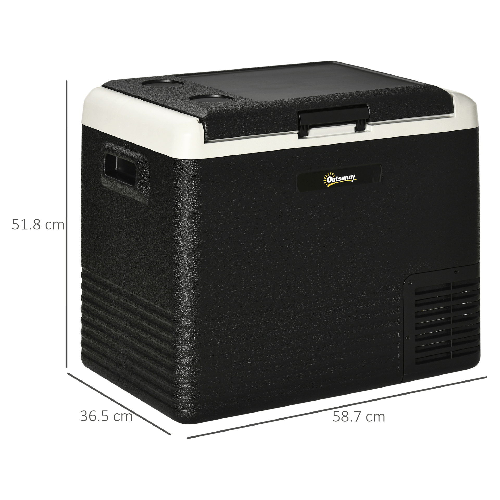 Outsunny 50L Car Refrigerator Cooler Cosy Camping Co.   