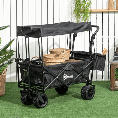 DURHAND Folding Trolley Camping Trolley Cosy Camping Co. Black  