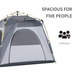 Outsunny 4 Person Automatic Camping Tent 4 Man Tent Cosy Camping Co.   