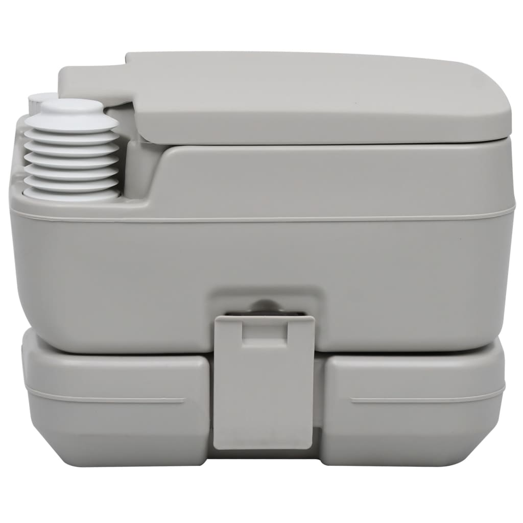 vidaXL Portable Camping Toilet Grey 10+10 L - Convenient and Sturdy Portable Toilets Cosy Camping Co.   