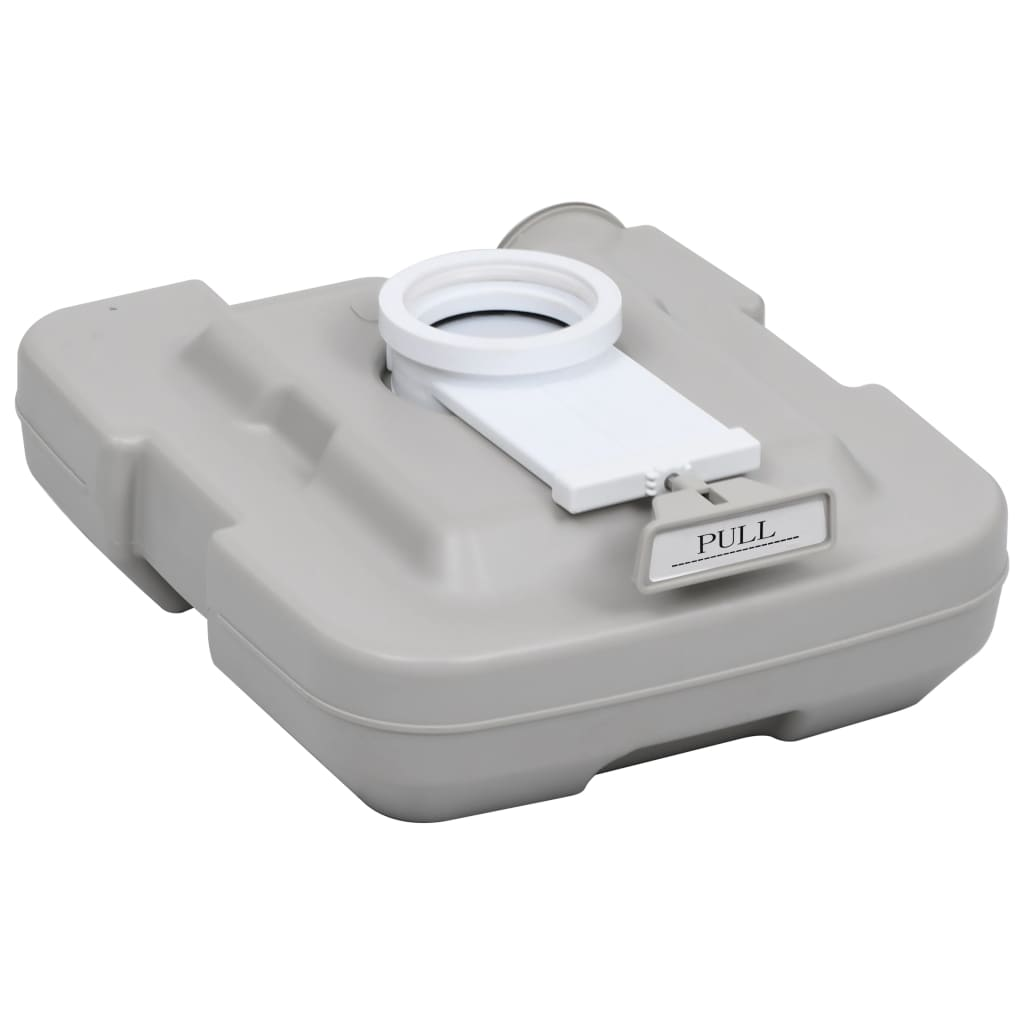 vidaXL Portable Camping Toilet Grey 10+10 L - Convenient and Sturdy Portable Toilets Cosy Camping Co.   