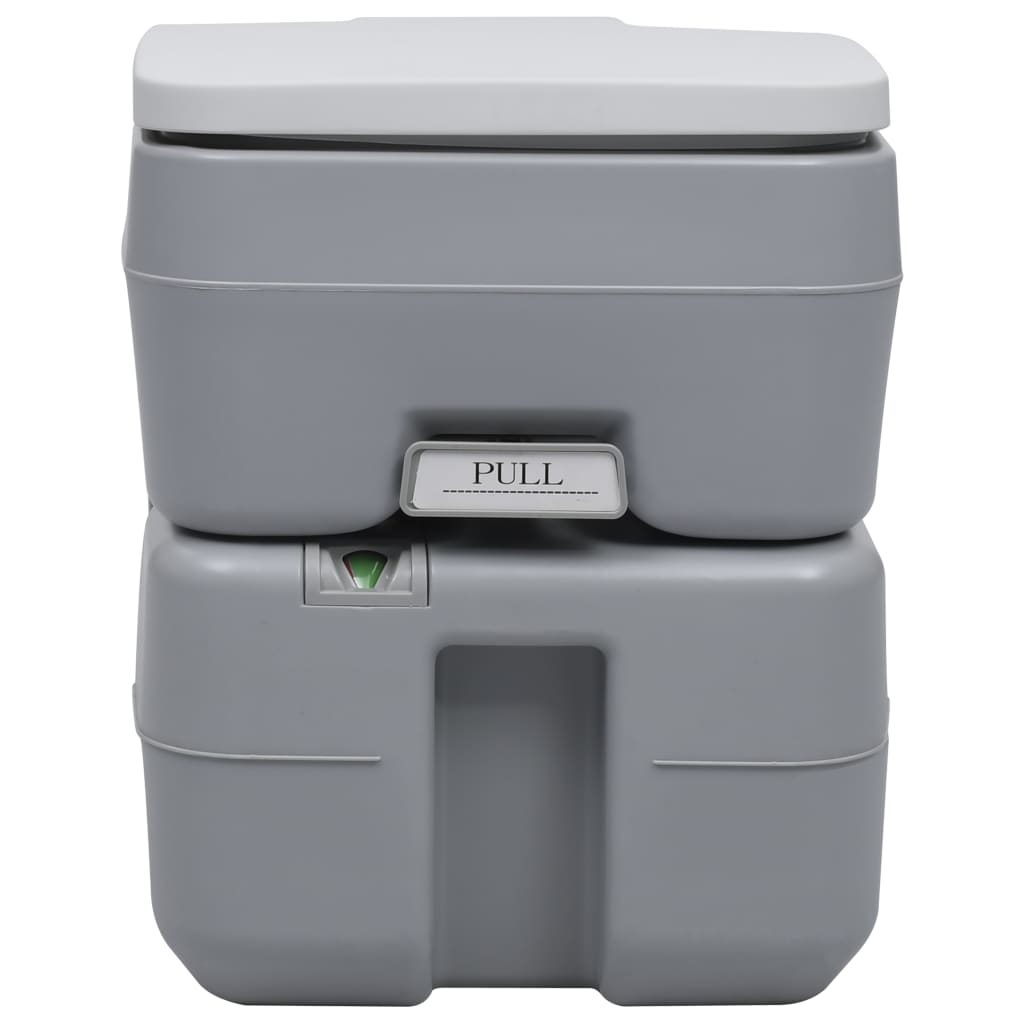 vidaXL Portable Camping Toilet Grey 20+10 L - Lightweight and Sturdy Design Portable Toilets Cosy Camping Co.   