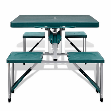 Foldable Camping Table Set with 4 Stools Camping Table Cosy Camping Co.   
