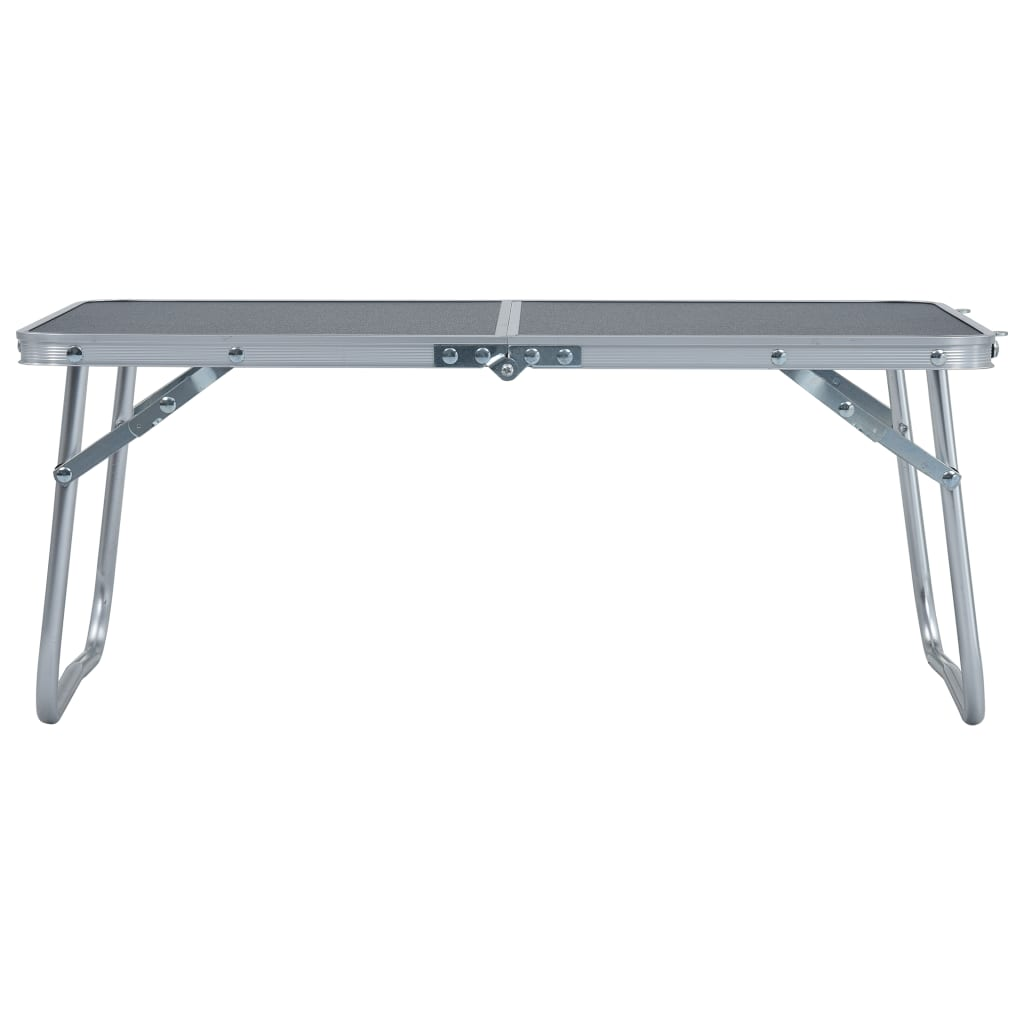 vidaXL Folding Camping Table Grey Aluminium 60x40 cm Camping Table Cosy Camping Co.   