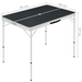 vidaXL Folding Camping Table with 2 Benches - Aluminium Grey Camping Table Cosy Camping Co.   