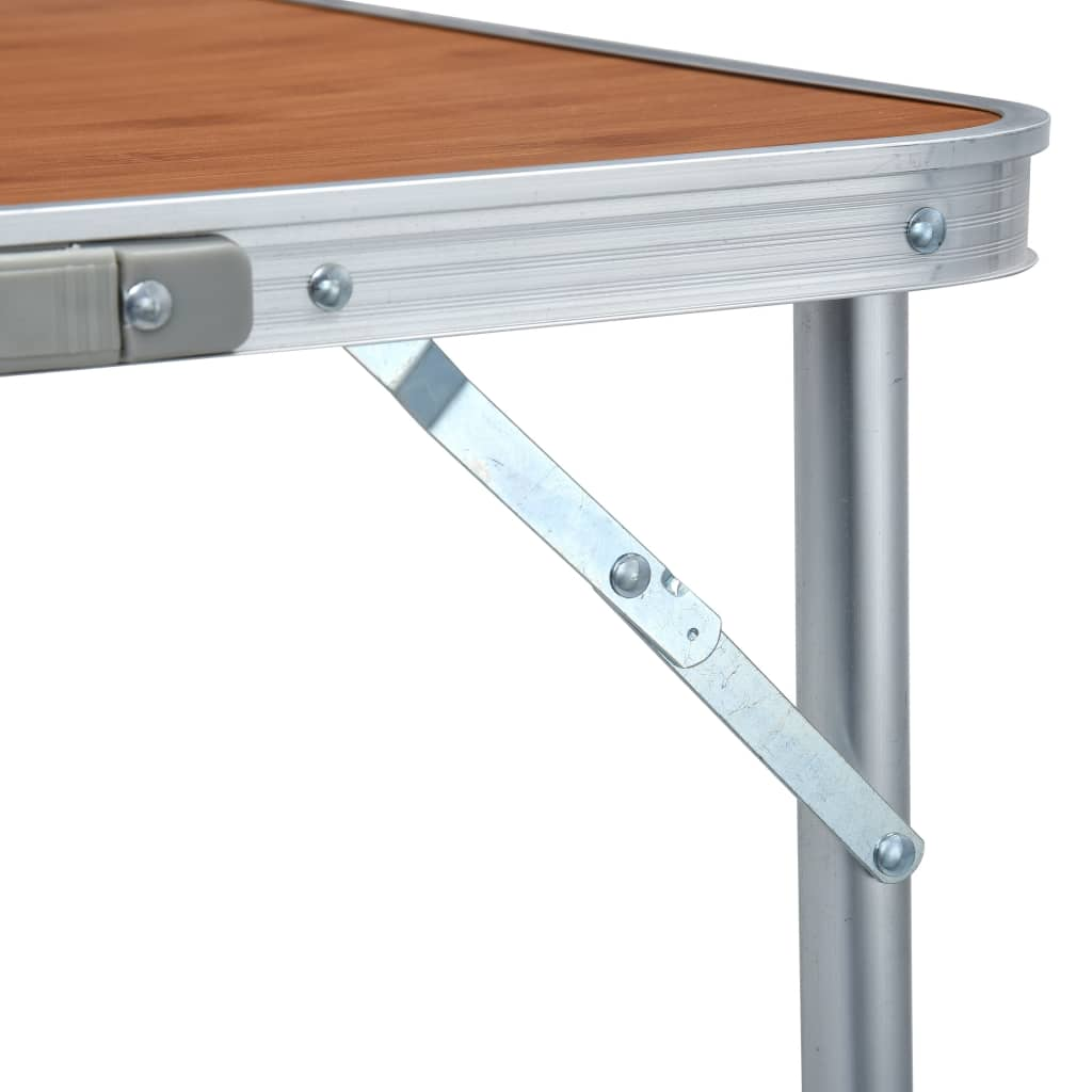 vidaXL Foldable Camping Table Aluminium 240x60 cm - Portable and Sturdy Camping Table Cosy Camping Co.   