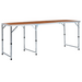 vidaXL Foldable Camping Table Aluminium 180x60 cm - Portable and Durable Camping Table Cosy Camping Co. Brown  