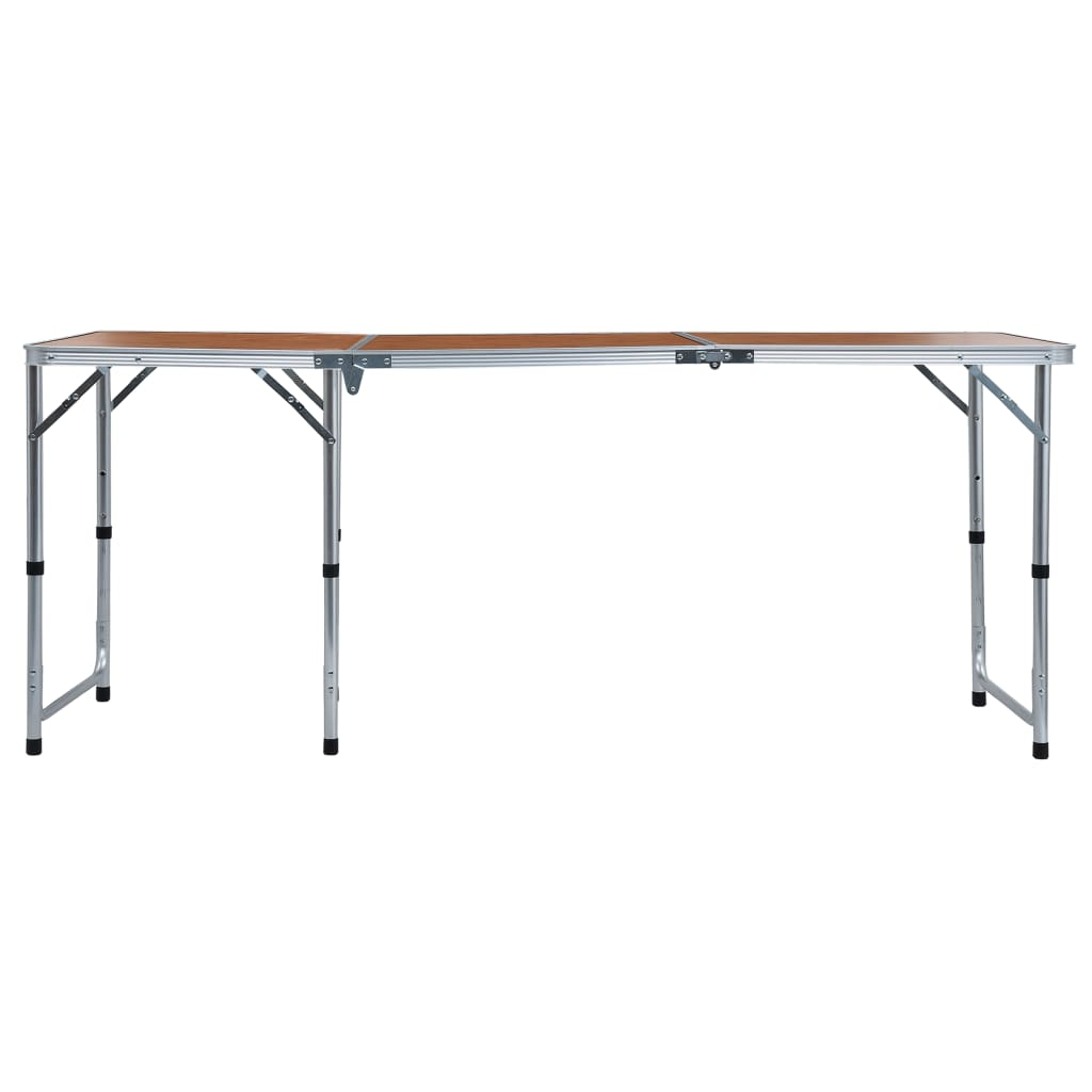 vidaXL Foldable Camping Table Aluminium 180x60 cm - Portable and Durable Camping Table Cosy Camping Co.   