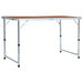 vidaXL Foldable Camping Table Aluminium 120x60 cm - Lightweight & Durable Camping Table Cosy Camping Co. Brown  