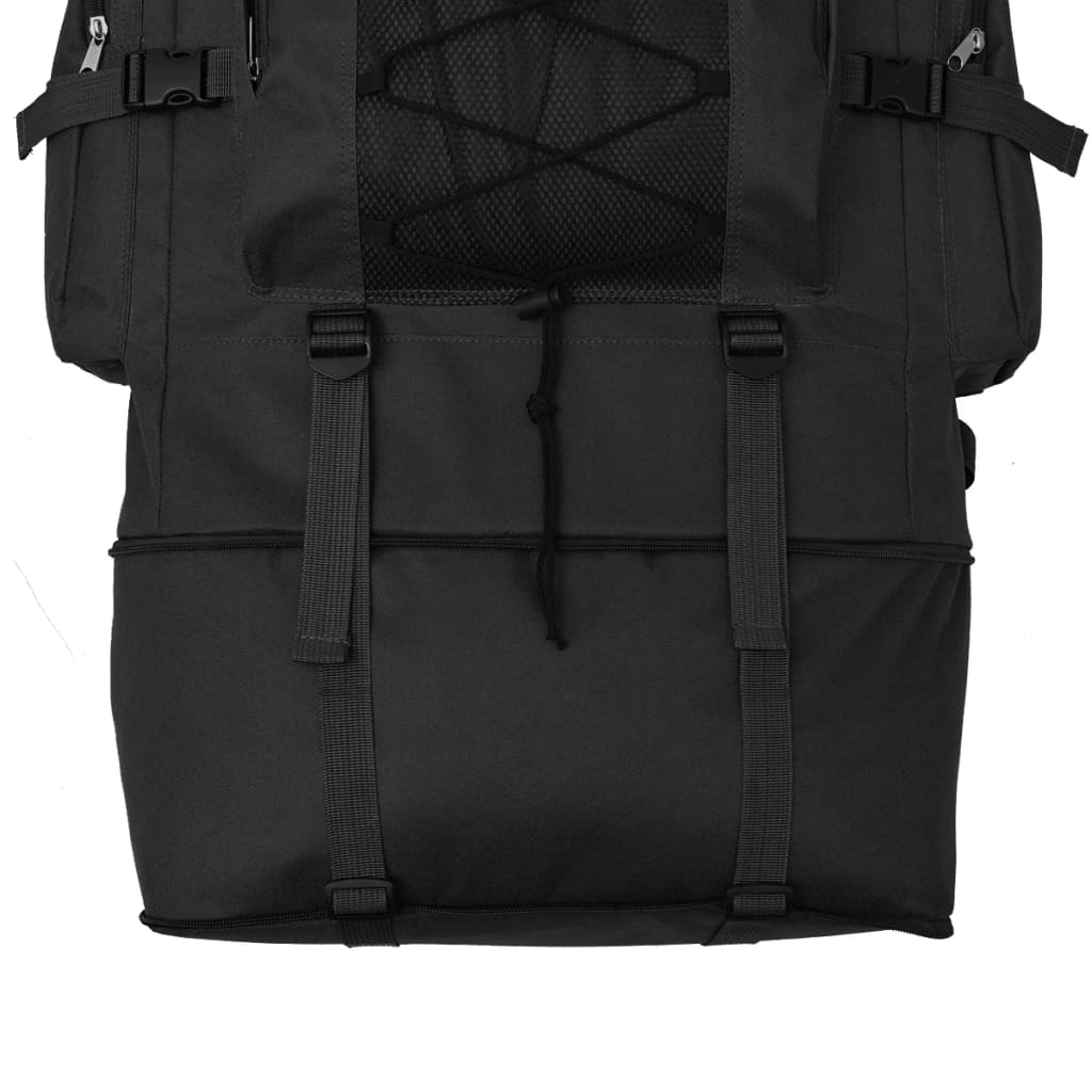 vidaXL Army-Style Backpack XXL 100 L Black - Durable and Spacious Outdoor Backpack Rucksack Cosy Camping Co.   