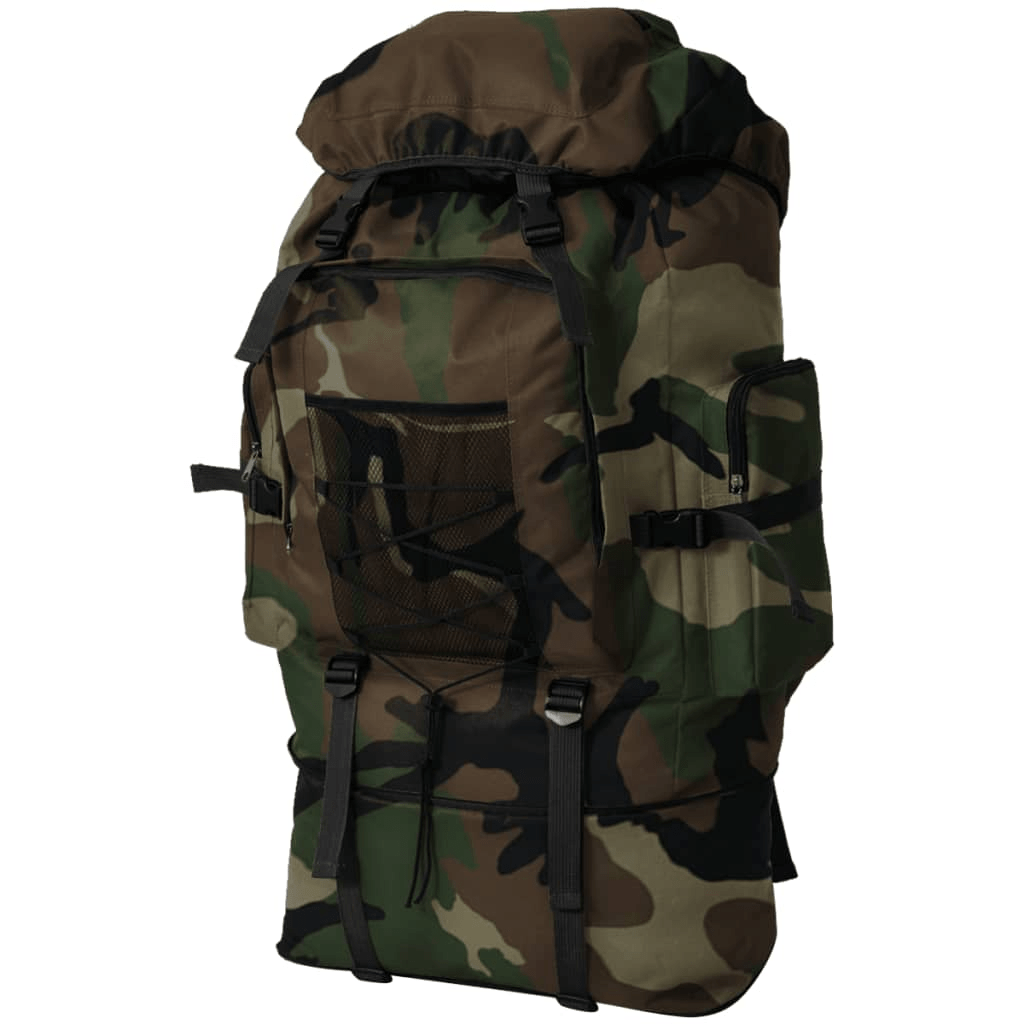 vidaXL Army-Style Backpack XXL 100 L Camouflage - Durable, Versatile Outdoor Gear Rucksack Cosy Camping Co. Multicolour  