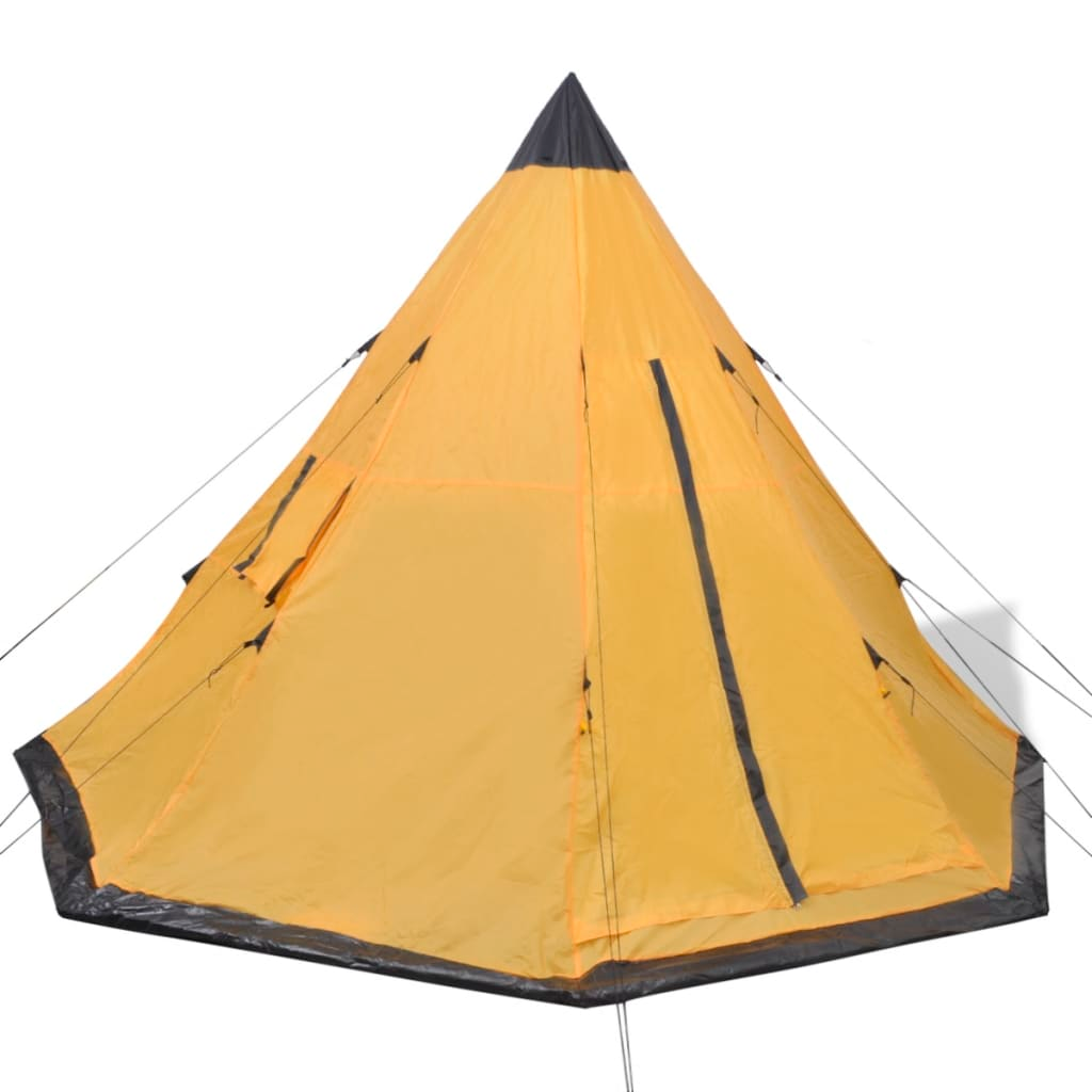 vidaXL 4-person Tent Yellow - Comfortable and Durable Camping Tent 4 Man Tent Cosy Camping Co.   