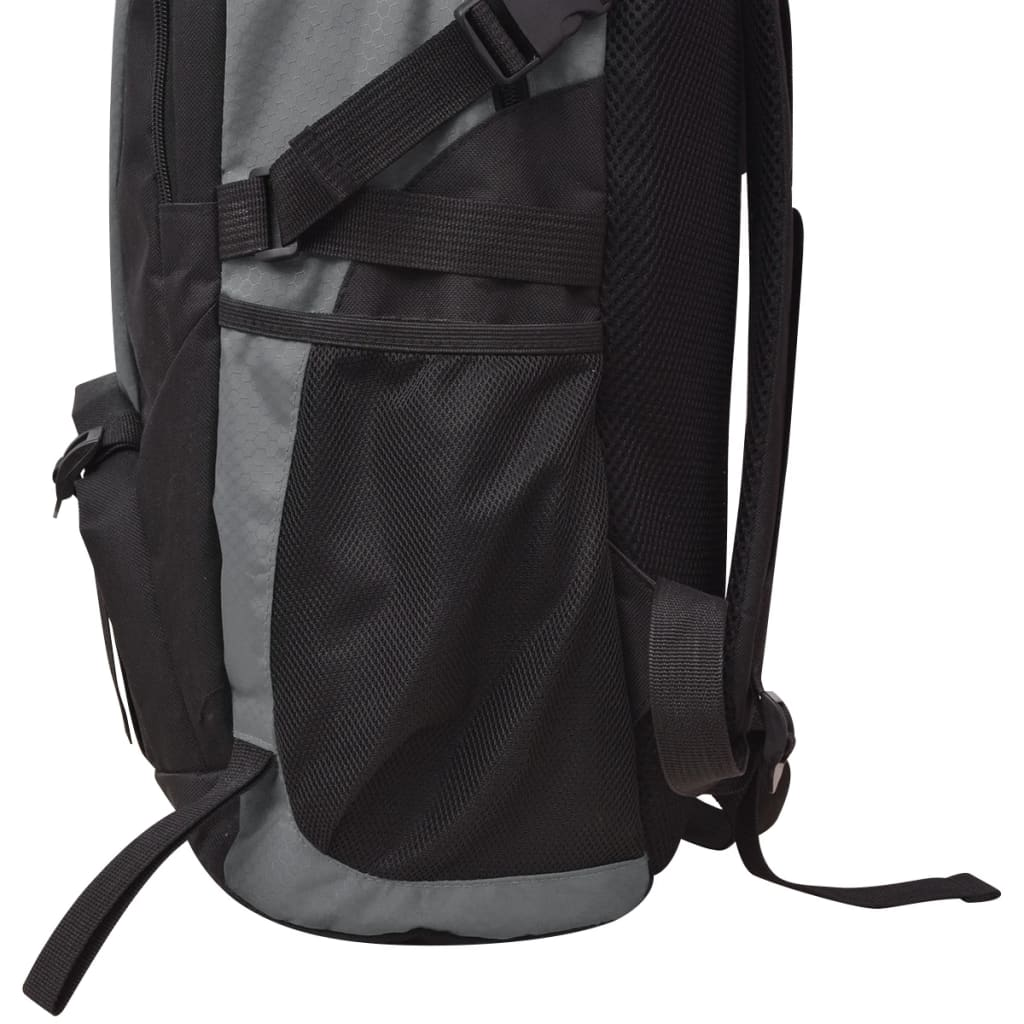 vidaXL Hiking Backpack 40 L Black and Grey - Durable, Water Repellent, and Comfortable Rucksack Cosy Camping Co.   