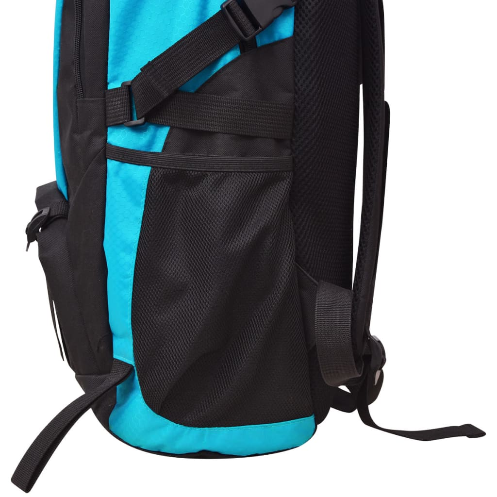 vidaXL Hiking Backpack 40 L Black and Blue - Durable and Water Repellent Rucksack Cosy Camping Co.   