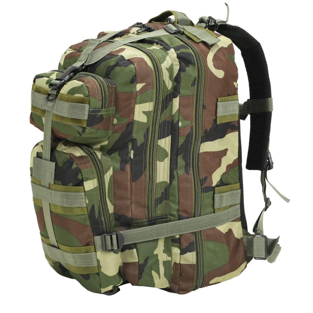 vidaXL Army-Style Backpack 50 L Camouflage - Durable, Versatile, and Spacious Rucksack Cosy Camping Co. Green  