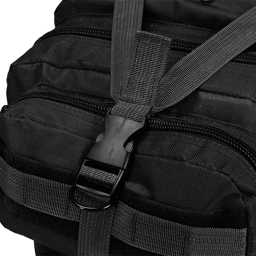 vidaXL Army-Style Backpack 50 L Black - Durable and Versatile Outdoor Gear Rucksack Cosy Camping Co.   