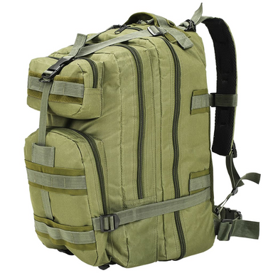 vidaXL Army-Style Backpack 50L Olive Green - Durable & Practical Rucksack Cosy Camping Co. Green  