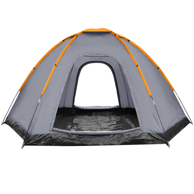 vidaXL 6-person Tent Grey - Spacious and Durable Camping Tent 6 Man Tent Cosy Camping Co.   