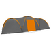 vidaXL Camping Igloo Tent 650x240x190 cm - Grey and Orange 8 Man Tent Cosy Camping Co.   