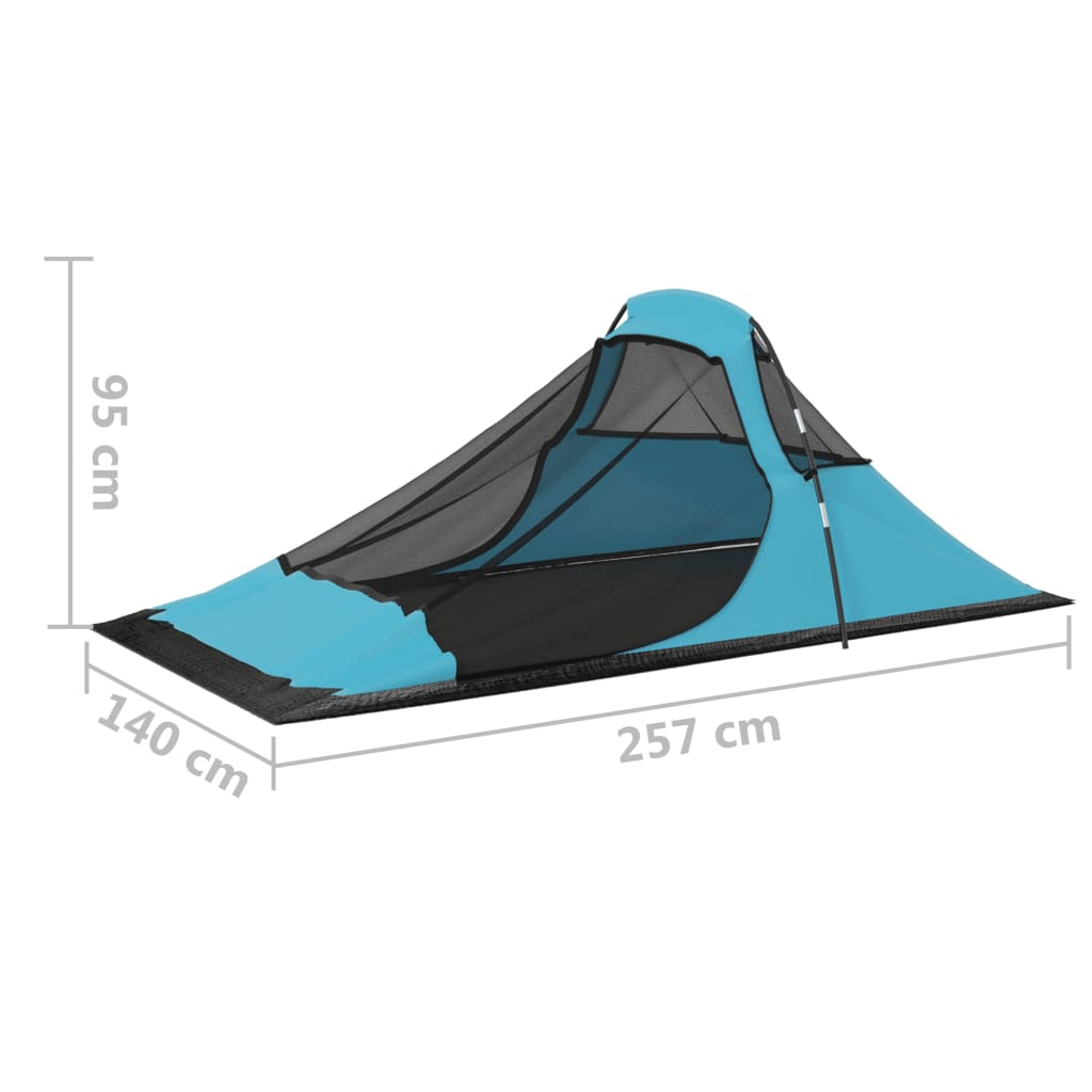 vidaXL Camping Tent 317x240x100 cm Blue - Lightweight & Easy to Set Up 6 Man Tent Cosy Camping Co.   